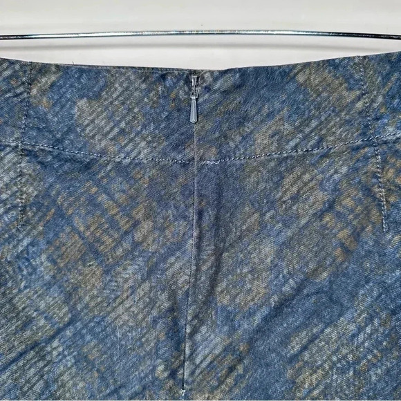 NIC+ZOE Blue Print Skirt Size 8 - Picture 7 of 9